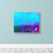 Balans Turquoise Paars Abstract Canvas Afdruk (Insitu (Houten vloer))