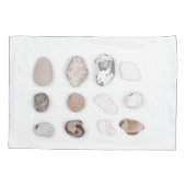 Balans van het leven, bevroren stenen slogan canva kussensloop (Achterkant)