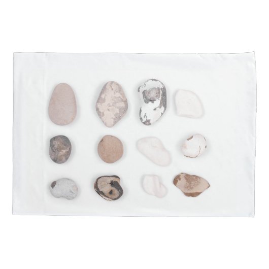 Balans van het leven, bevroren stenen slogan canva kussensloop (Achterkant)