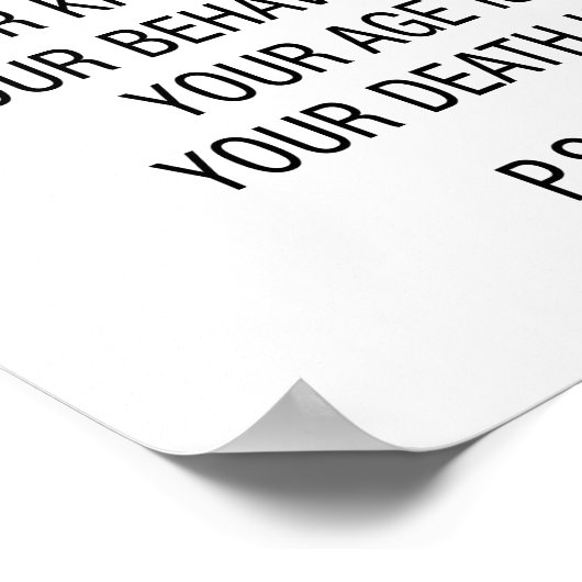 Balans van het leven Funny Accounting Poster (Hoek)