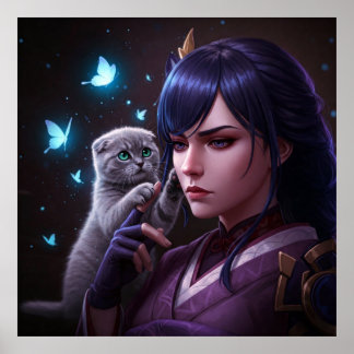 Balans van kracht en hart poster