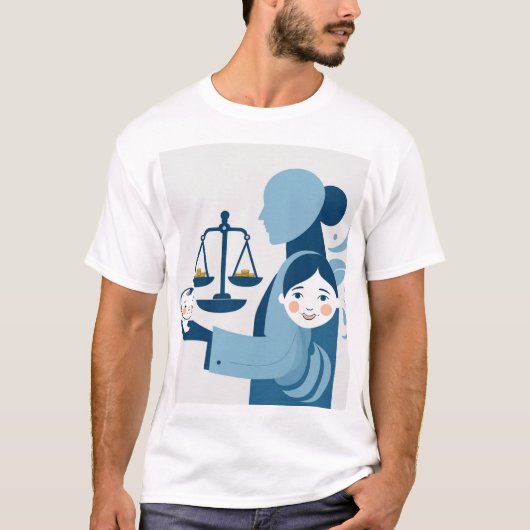 Balans van liefde en verantwoordelijkheid - Moeder T-shirt (Voorkant)
