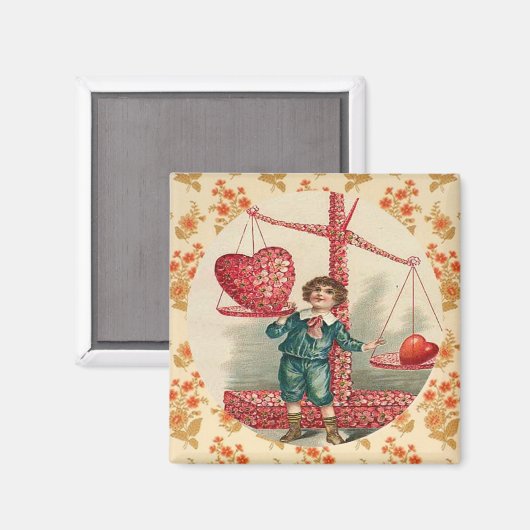 Balans van Liefde  Kunstwerk Custom Magnet (Voorkant / Achterkant)