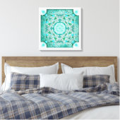 Balans van Natuur Healing Mandala Canvas Afdruk (Insitu (Slaapkamer))