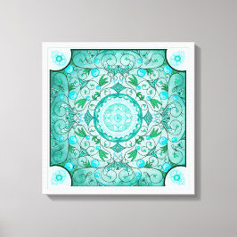 Balans van Natuur Healing Mandala Canvas Afdruk
