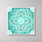 Balans van Natuur Healing Mandala Canvas Afdruk (Voorkant)