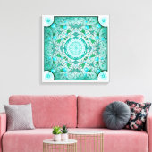Balans van Natuur Healing Mandala Canvas Afdruk (Insitu (Woonkamer))