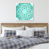 Balans van Natuur Healing Mandala Canvas Afdruk (Insitu (Slaapkamer))