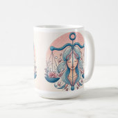 Balans van schoonheid: Weegschaal-geïnspireerde Mo Koffiemok (Voorkant rechts)