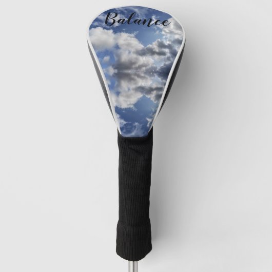 Balans van witte wolken in de Cornish sky Golfheadcover (Voorkant)
