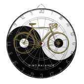 BALANS VINDEN / yin yang fiets Dartbord (Voorkant)