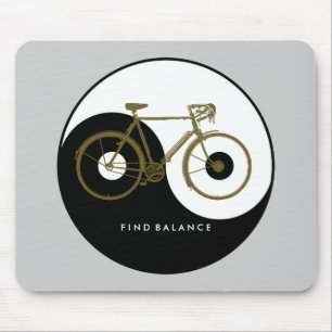 BALANS VINDEN / yin yang fiets Muismat