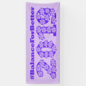 Balans voor betere internationale vrouwendag 2019 spandoek (Verticaal)