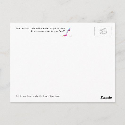 Balans voor je eigen/ziele briefkaart (Achterkant)