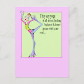 Balans voor je eigen/ziele briefkaart (Voorkant)