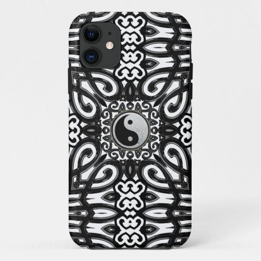 Balans zwart-wit Yin Yang Decor iPhone 5 Hoesje (Achterkant)