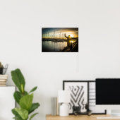 Balansact Met Twee Zonnevlammen Fotografie Poster (Thuiskantoor)