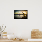 Balansact Met Twee Zonnevlammen Fotografie Poster (Keuken)