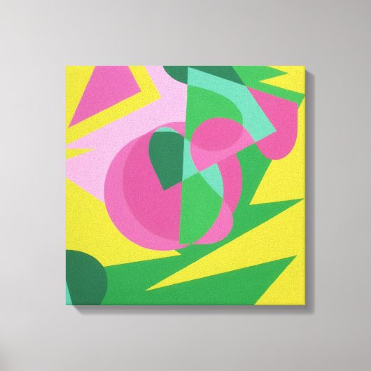 Balansactie Gele Achtergrond Canvasprint Canvas Afdruk (Voorkant)