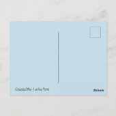 Balansend Elephant op lamp Briefkaart (Achterkant)