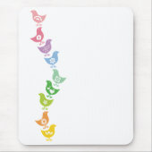 Balansende regenboogkippen - Aangepaste mousepad Muismat (Voorkant)