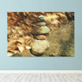 Balansende Rocks Abstract Impressionisme Canvas Afdruk (Insitu (Houten vloer))