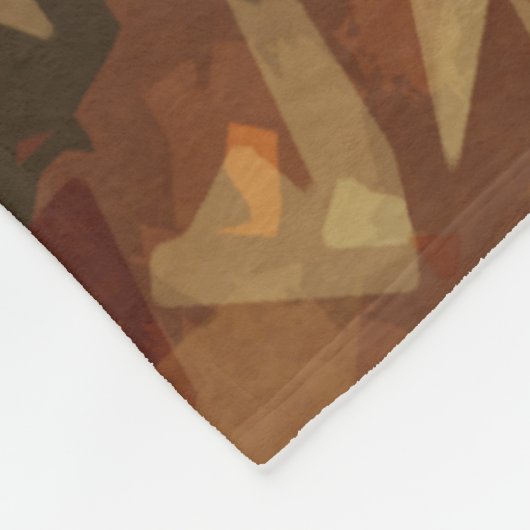 Balansende Rocks Abstract Impressionisme Fleece Deken (Hoek)