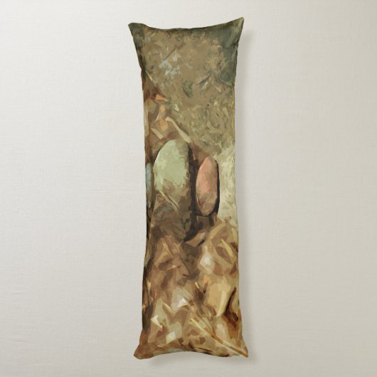 Balansende Rocks Abstract Impressionisme Lichaamskussen (Achterkant (Verticaal))