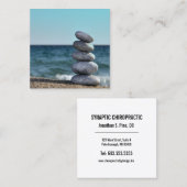 Balansstones Square Chiropractic Vierkante Visitekaartje (Voorkant / Achterkant)