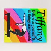 BALANSSTRAAL GYMNASTIEK GEPERSONALISEERDE PUZZEL LEGPUZZEL (Horizontaal)