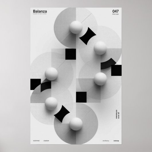 Balanza: Geometrische Serie Poster (Voorkant)