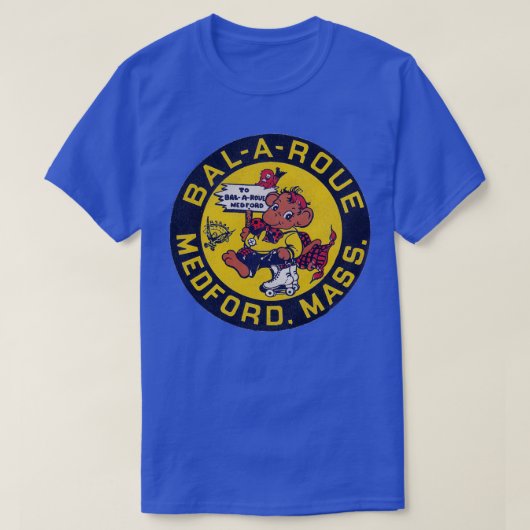 BalARoue Roller Rink  Defunct Skating Club T-shirt (Design voorkant)