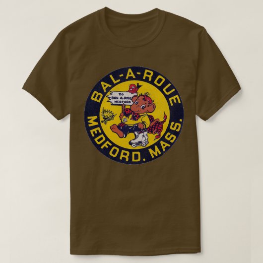 BalARoue Roller Rink  Defunct Skating Club T-shirt (Design voorkant)