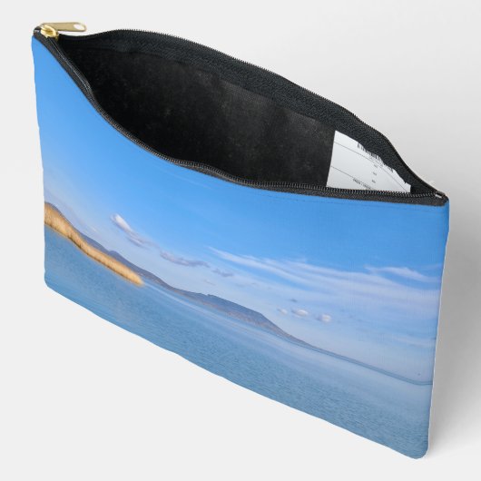 Balaton blauw - Cosmetische zak Etui (Open)