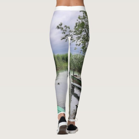 Balaton - Boot en natuur leggings voor vrouwen (Achterkant)