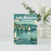 Balatonmeer Hongarije Briefkaart (Staand voorkant)
