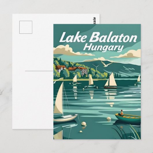 Balatonmeer Hongarije Briefkaart (Voorkant / Achterkant)