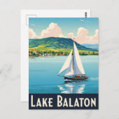  Balatonmeer Hongarije Reizen Briefkaart (Voorkant / Achterkant)