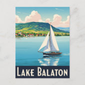  Balatonmeer Hongarije Reizen Briefkaart (Voorkant)