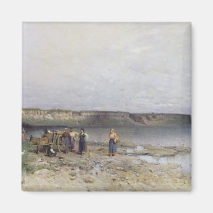 Balatonmeer met de Shore of Akarattya, 1885 Magneet