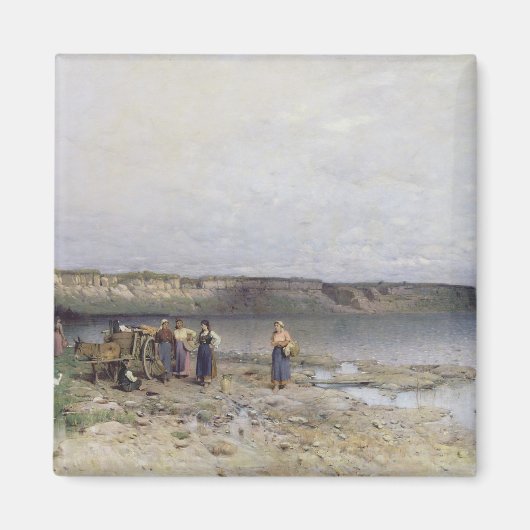Balatonmeer met de Shore of Akarattya, 1885 Magneet (Voorkant)