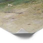 Balatonmeer met de Shore of Akarattya, 1885 Poster (Hoek)