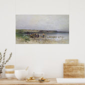 Balatonmeer met de Shore of Akarattya, 1885 Poster (Keuken)