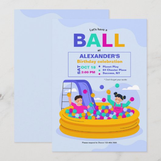 Balbakfeest Kaart (Voorkant / Achterkant)