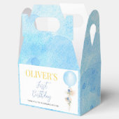 Balballonjongen Birthday Favor Box Bedankdoosjes (Geopend)