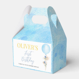 Balballonjongen Birthday Favor Box Bedankdoosjes