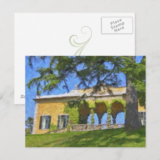 Balbianello Balaustre in Como, Briefkaart (Voorkant / Achterkant)