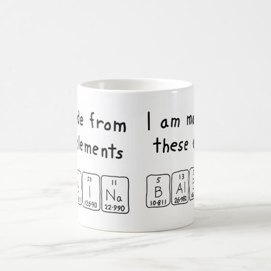 Balbina periodieke lijstnaam mok (Center)