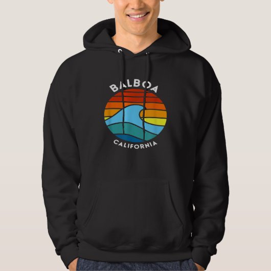 Balboa California Retro Wave Hoodie (Voorkant)