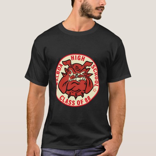 Balboa Canal Zone Bulldog klasse van 88 T-shirt (Voorkant)
